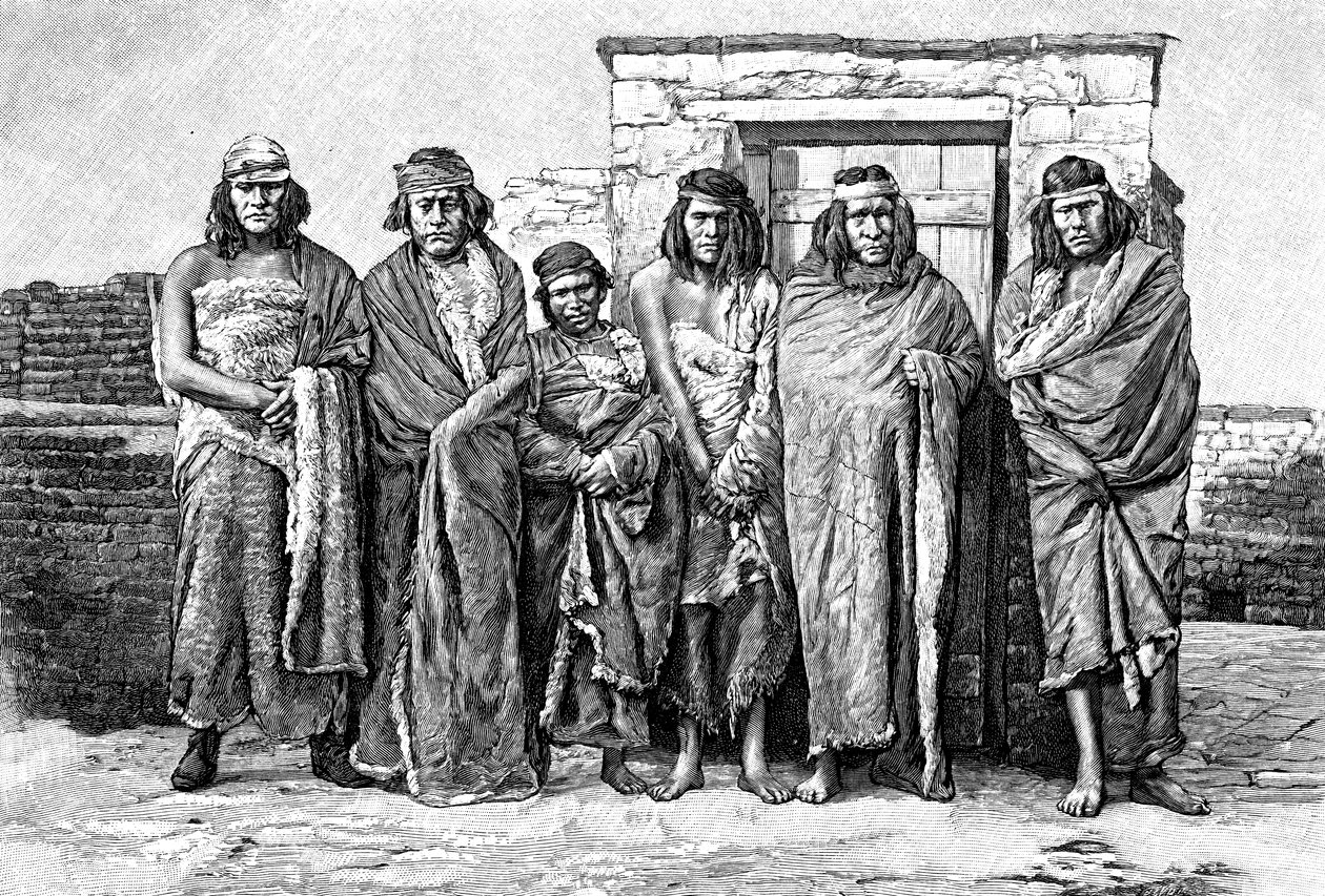 पेटागोनियन, अर्जेंटीना का एक समूह, 1895 द्वारा अज्ञात