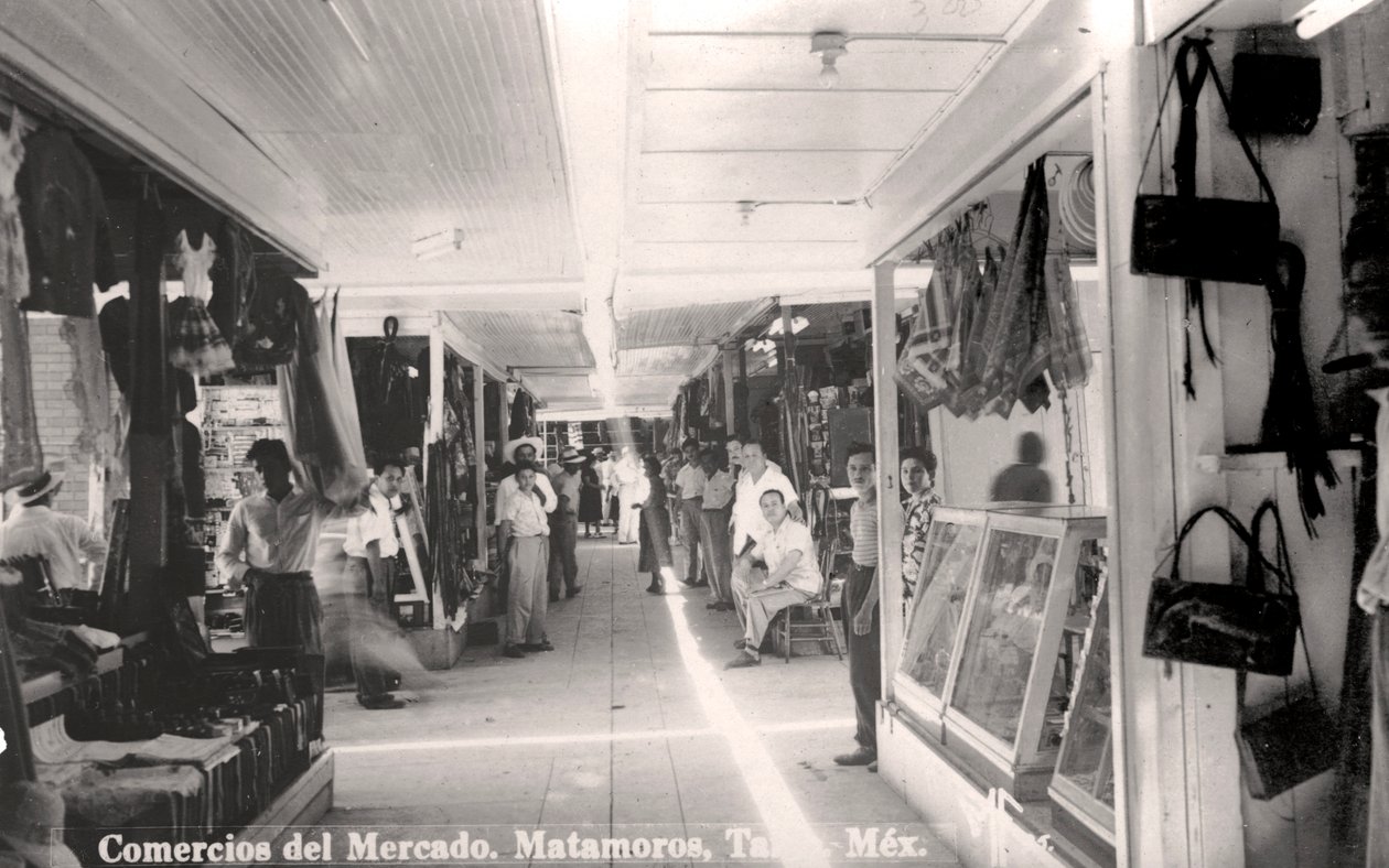 मेक्सिको के मटामोरोस में एक बाजार, c1900s द्वारा अज्ञात