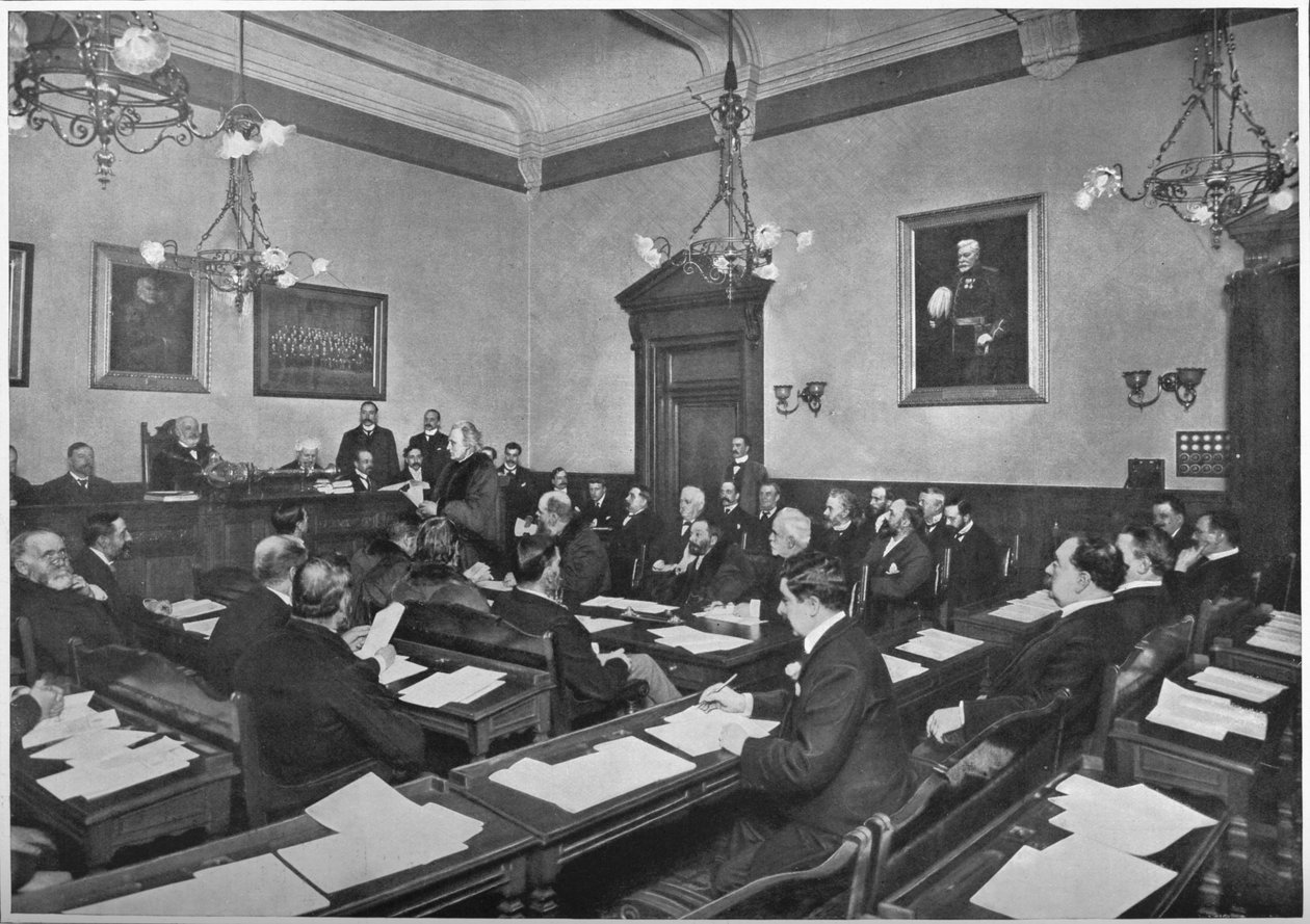 हैमरस्मिथ बोरो काउंसिल की एक बैठक, c1903 1903 द्वारा अज्ञात