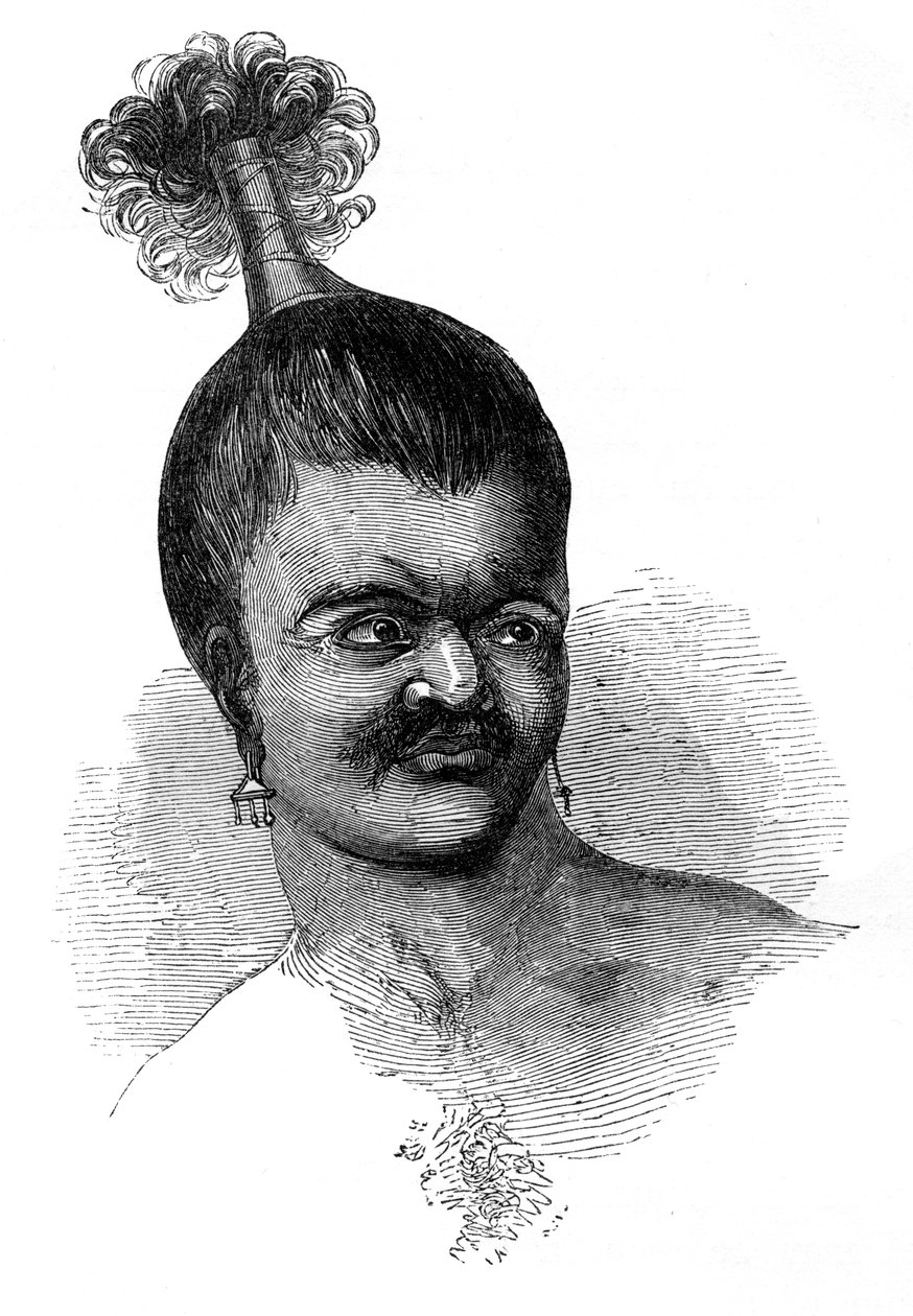 1848 में ओमदाई द्वीप के एक मूल निवासी द्वारा अज्ञात