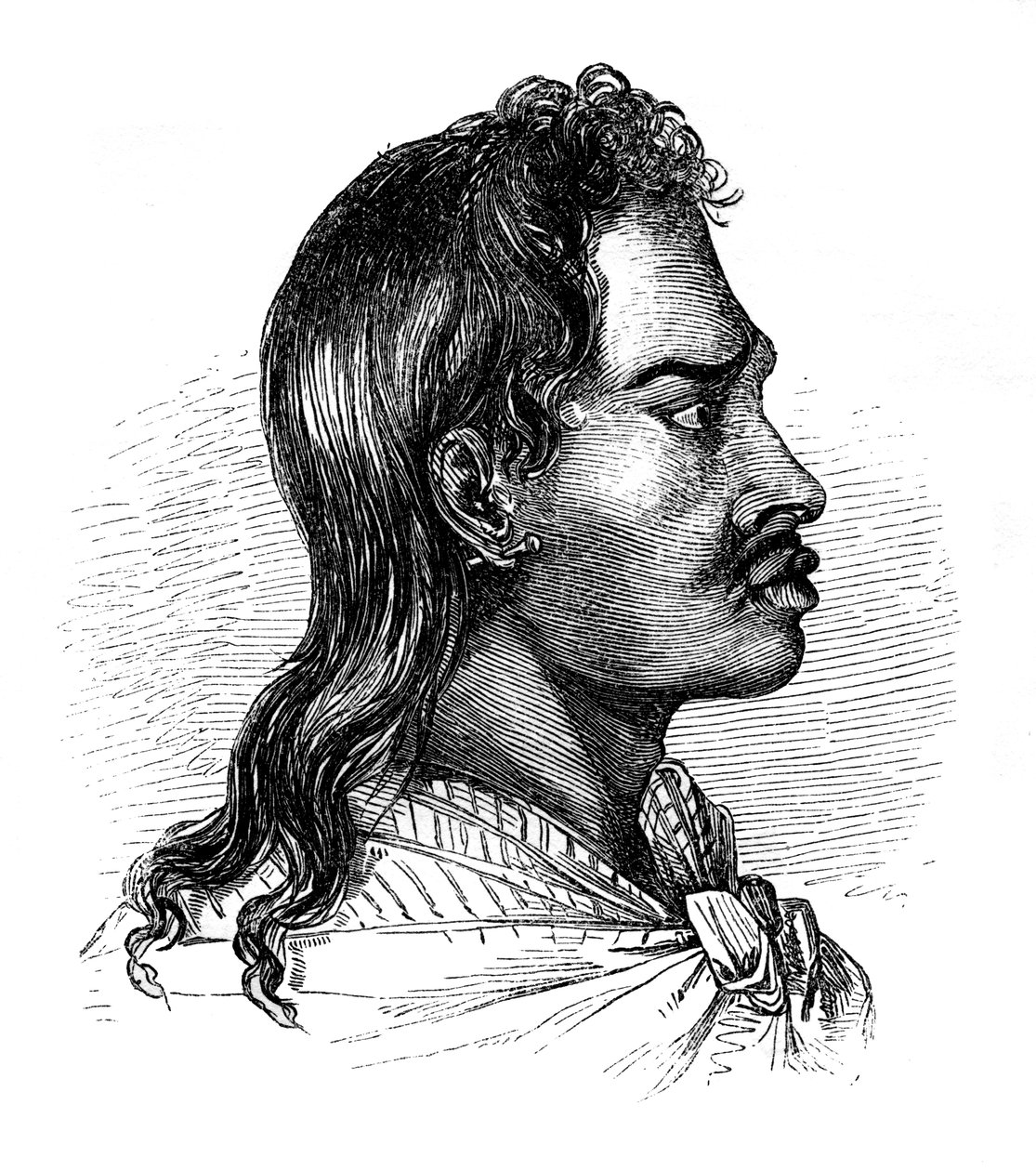 ताहिती का मूल निवासी, 1848 द्वारा अज्ञात