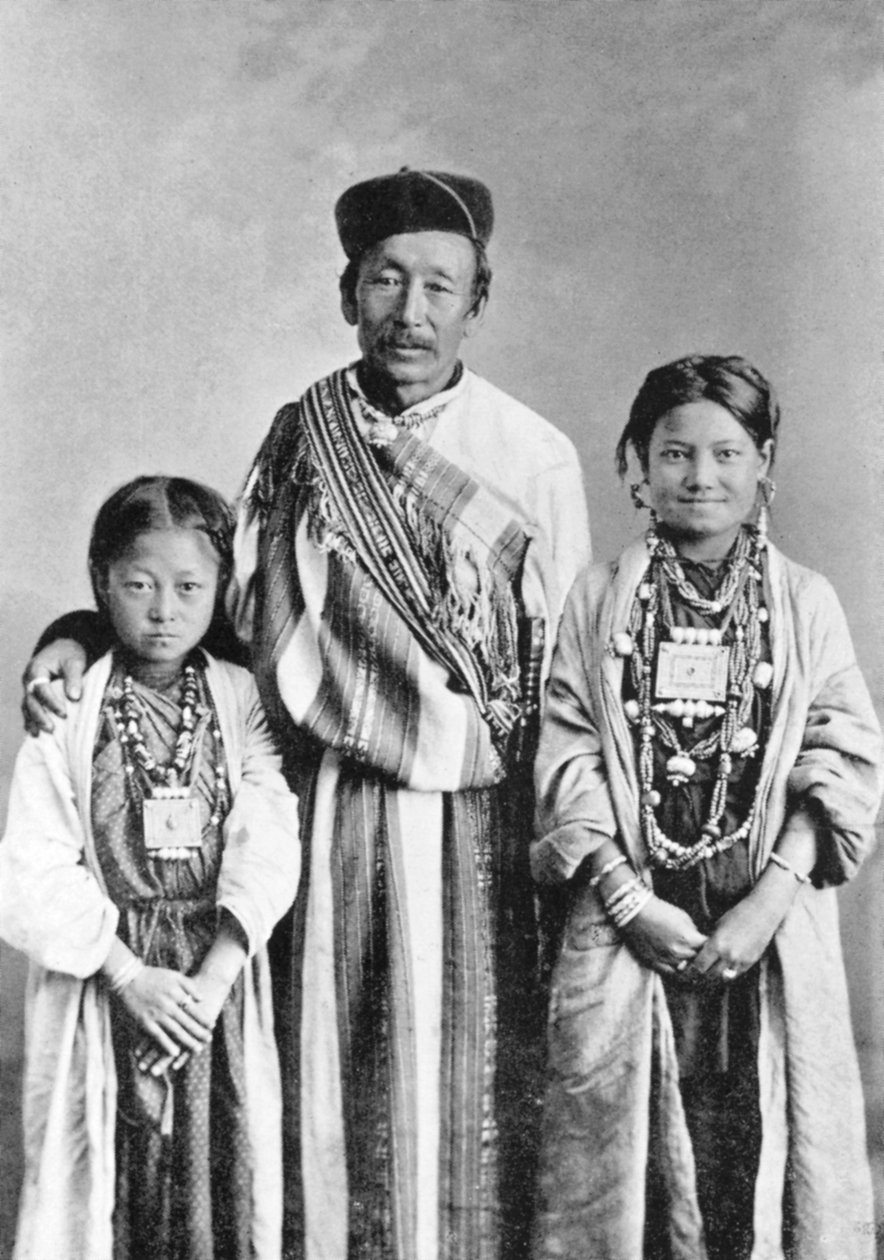लेप्चा का एक चित्र, पश्चिम बंगाल, भारत, c1910 द्वारा अज्ञात