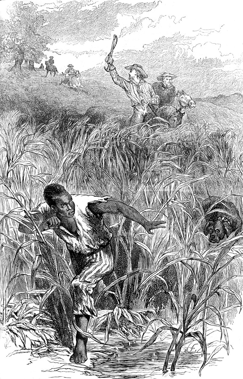 एक गुलाम शिकार, संयुक्त राज्य अमेरिका, 19 वीं सदी के मध्य में c1880 द्वारा अज्ञात