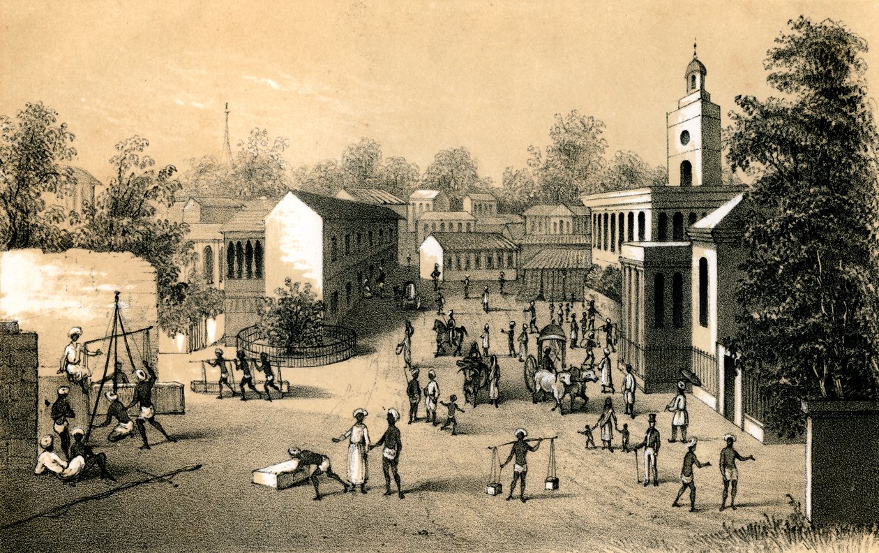 1847 में बॉम्बे की एक सड़क द्वारा अज्ञात