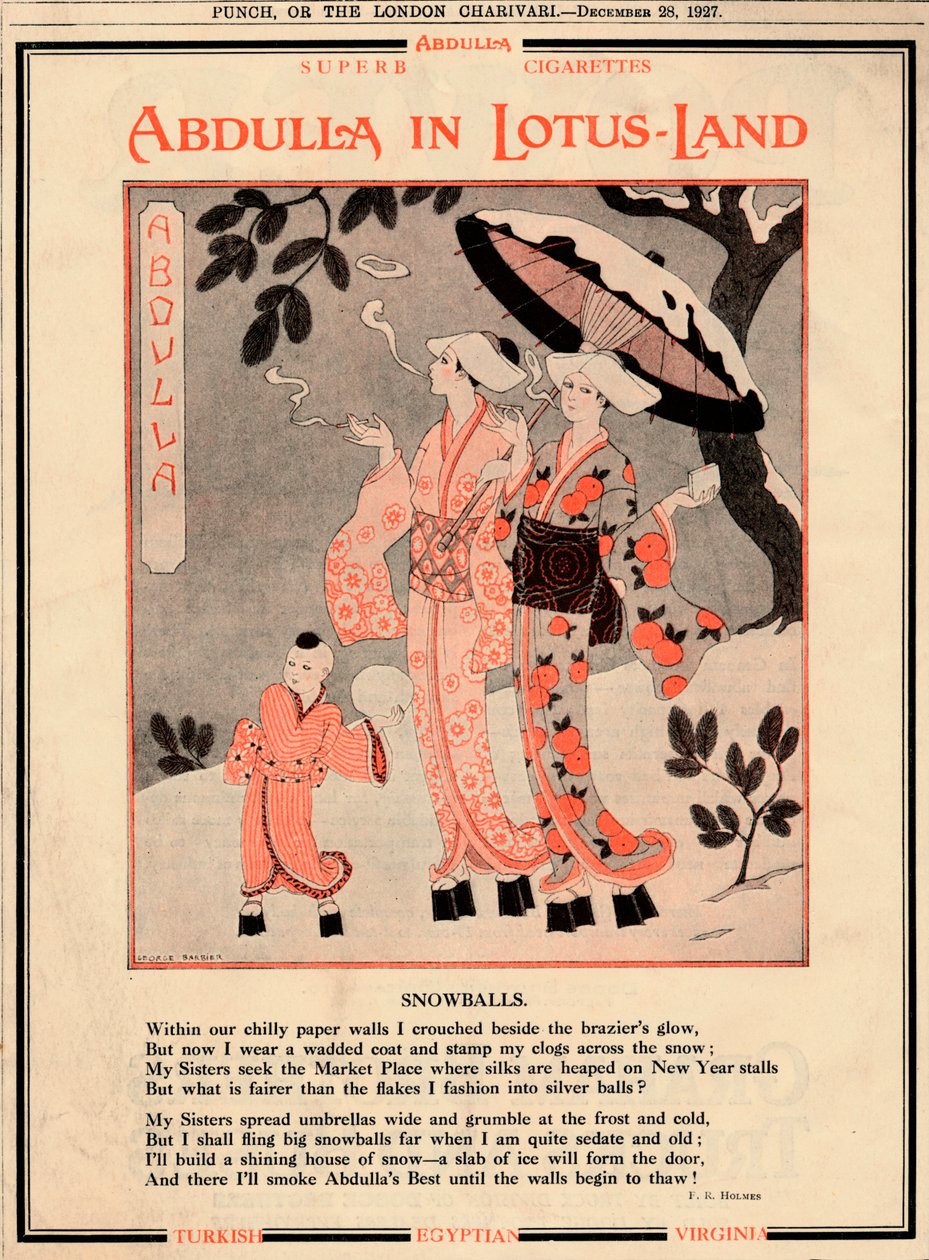 लोटस-लैंड में अब्दुल्लास - स्नोबॉल, 1927 द्वारा अज्ञात