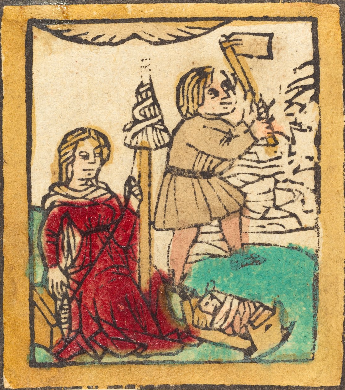 एडम और ईव, सी. 1460. द्वारा अज्ञात