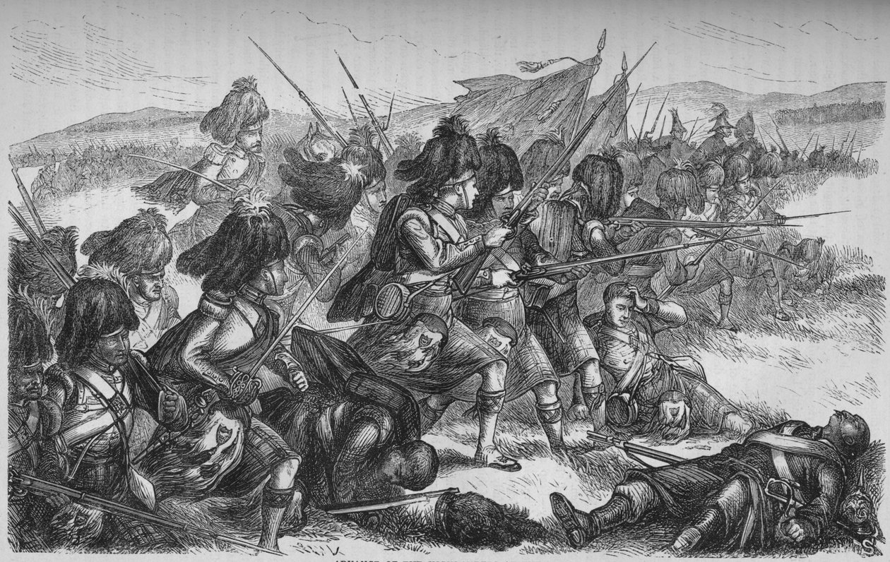 अल्मा, 1818 में हाइलैंडर्स की उन्नति द्वारा अज्ञात