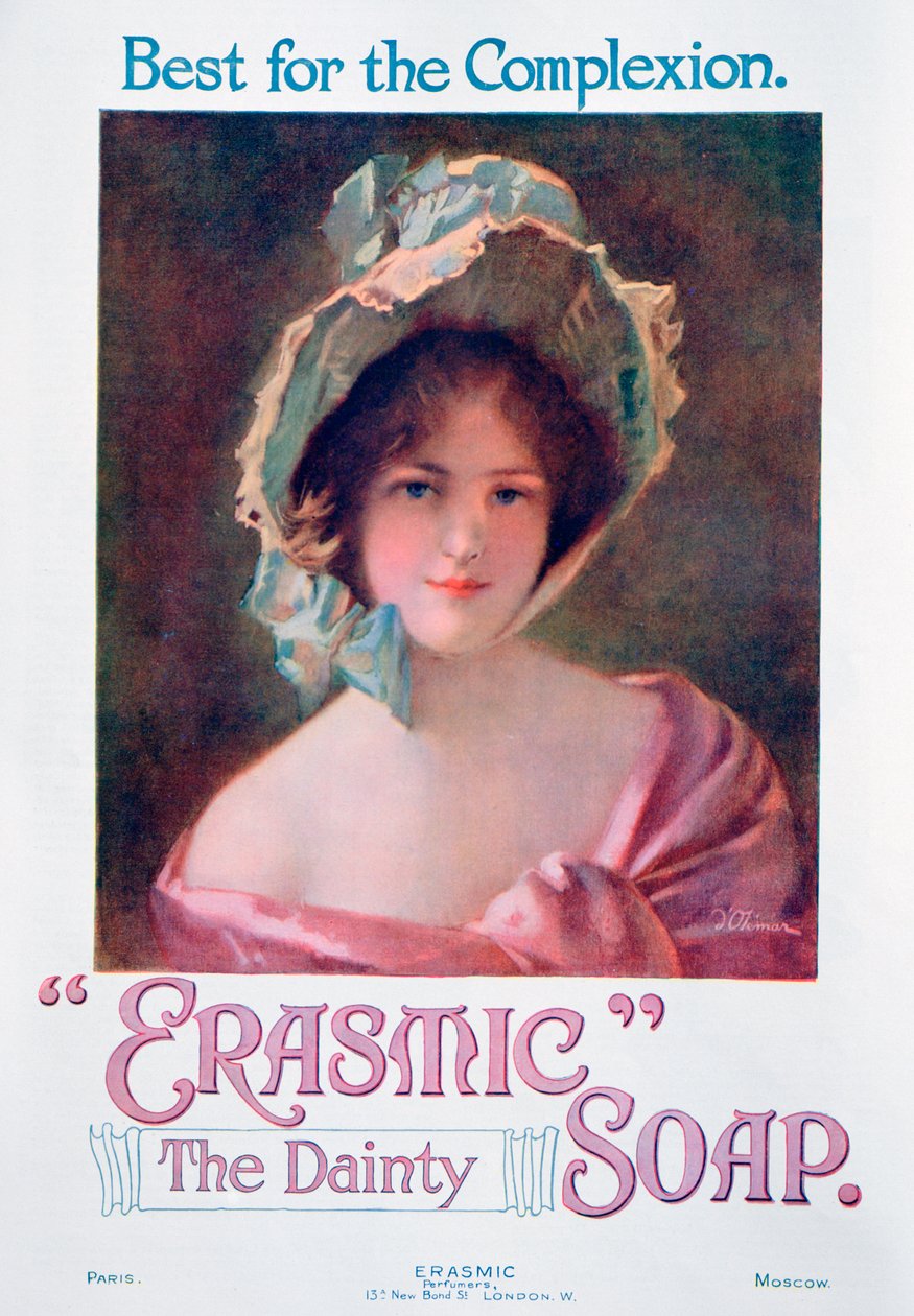 Erasmic साबुन के लिए विज्ञापन, 1920 द्वारा अज्ञात