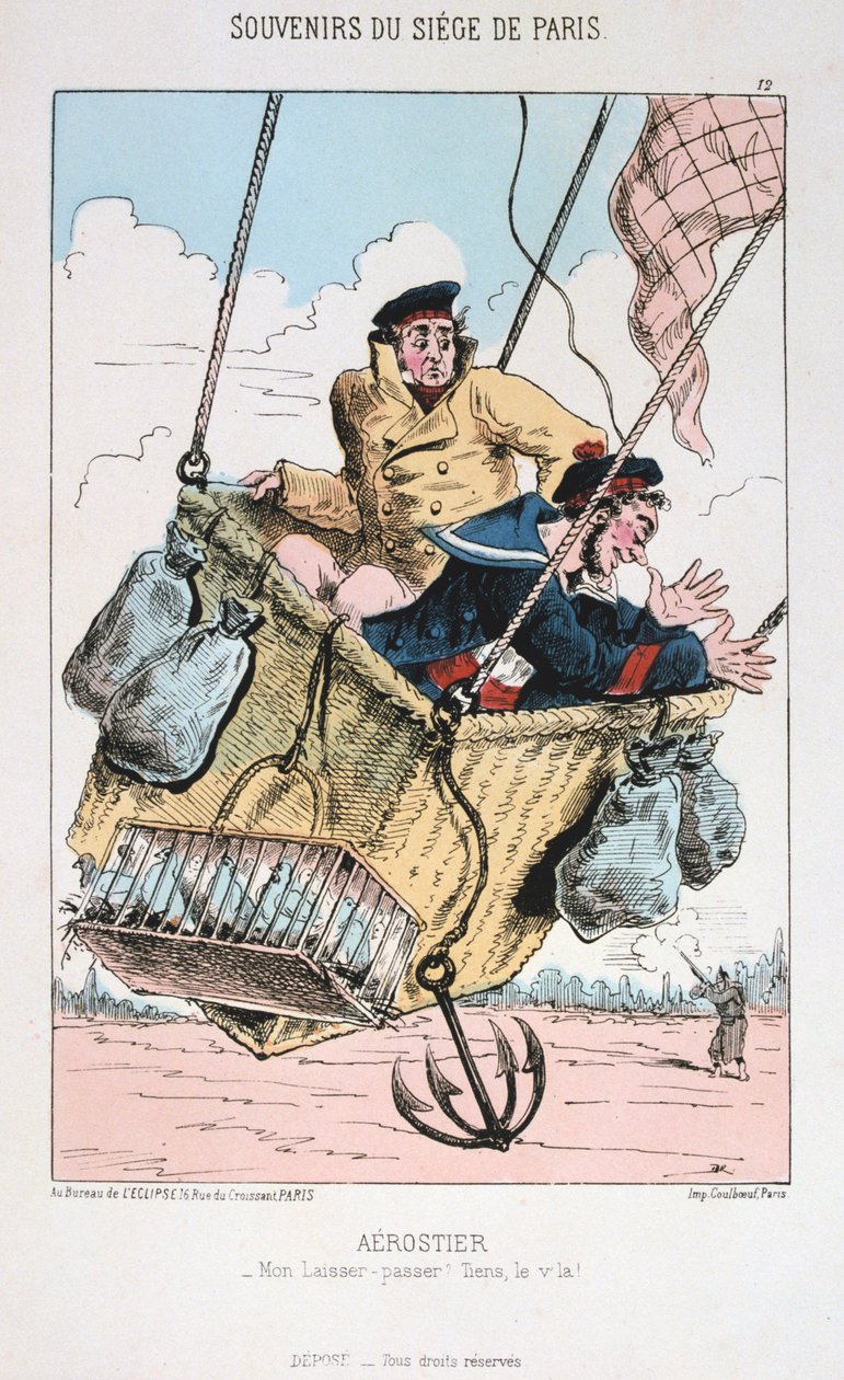 एरोस्टियर, पेरिस की घेराबंदी, 1870-1871 द्वारा अज्ञात
