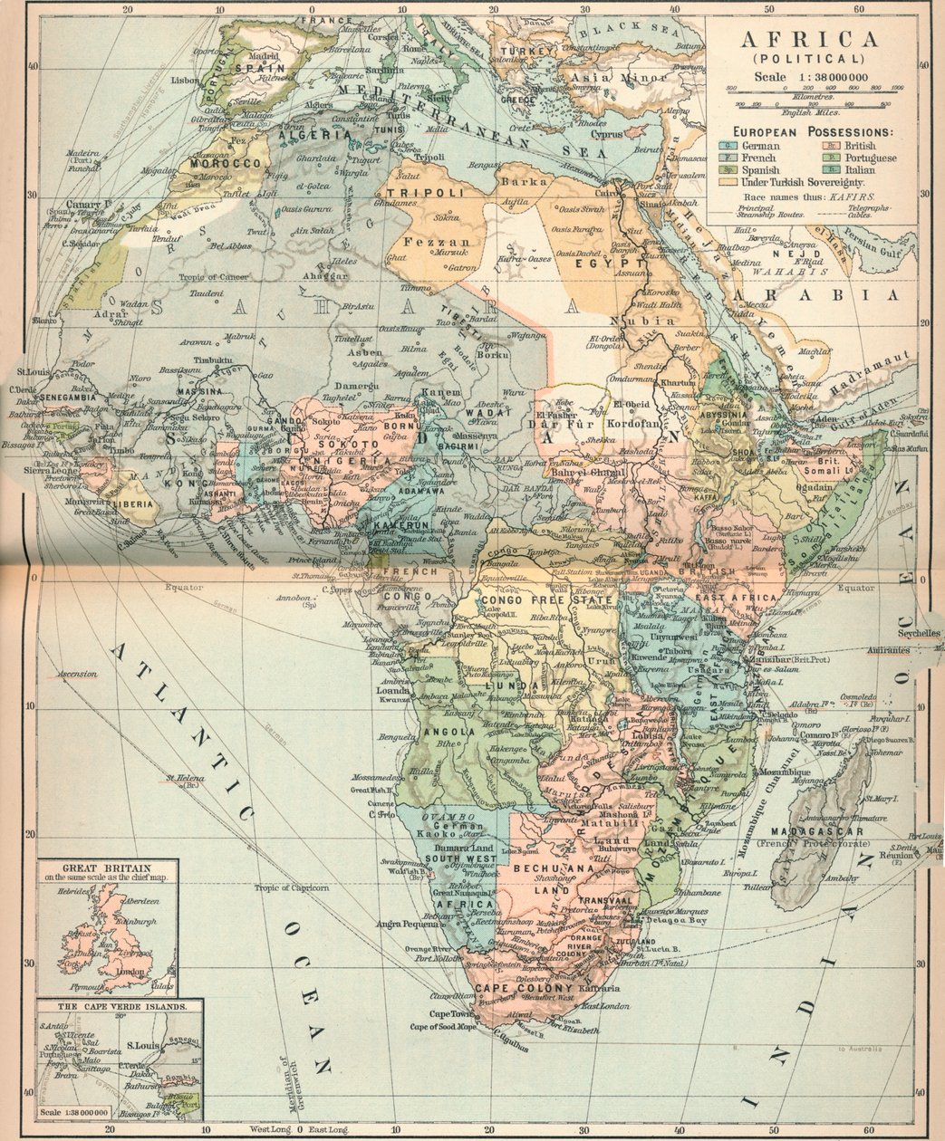 अफ्रीका राजनीतिक, c1902, 1903 द्वारा अज्ञात