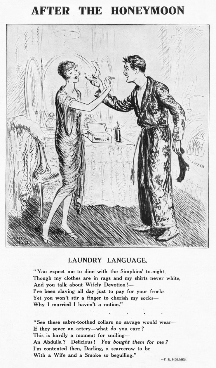 हनीमून के बाद - कपड़े धोने का सामान, 1927 द्वारा अज्ञात