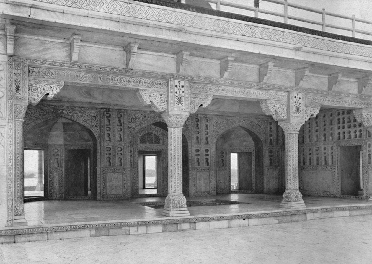 आगरा। जैस्मीन टॉवर में एक कमरा, c1910। द्वारा अज्ञात