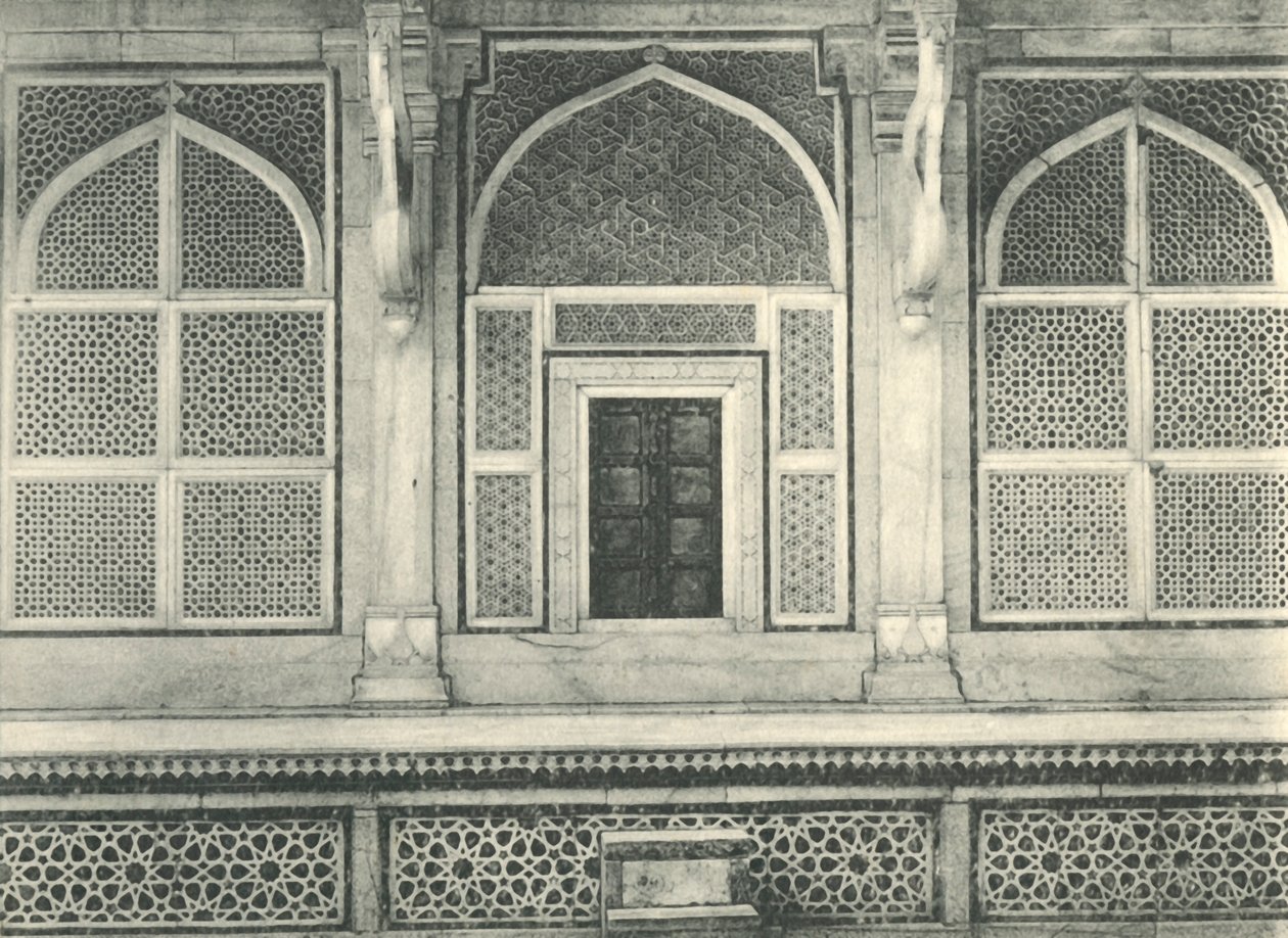Agra. Screen of Sulim Chishtis Tomb, Futtehpur Sikri.  द्वारा अज्ञात