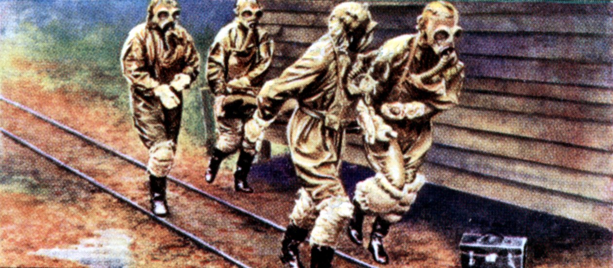 एयर छापे की सावधानियां, सिगरेट कार्ड, ब्रिटिश, 1938 द्वारा अज्ञात