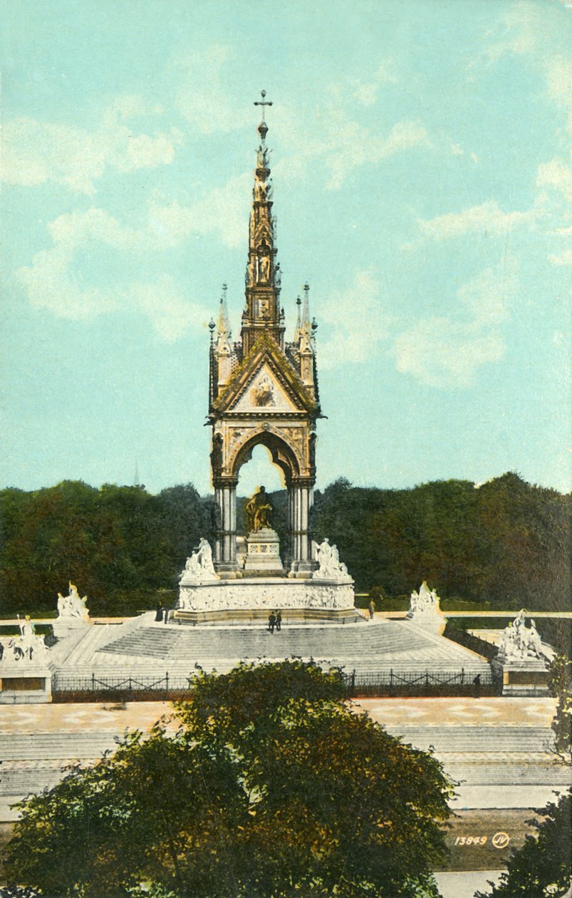 अल्बर्ट मेमोरियल, लंदन, c1910। द्वारा अज्ञात