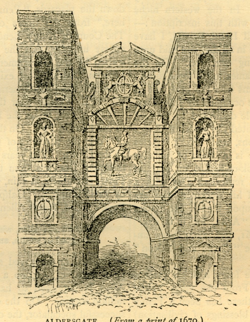 एल्डर्सगेट, 1670, सी 1872। द्वारा अज्ञात