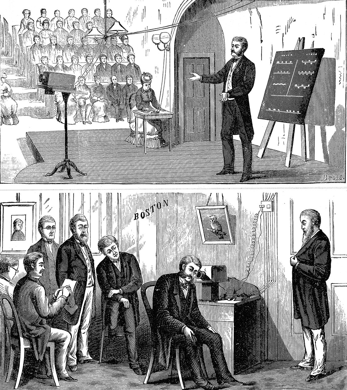 अलेक्जेंडर ग्राहम बेल 1847-1922, स्कॉटिश-जनित अमेरिकी आविष्कारक, 1877 1890 द्वारा अज्ञात