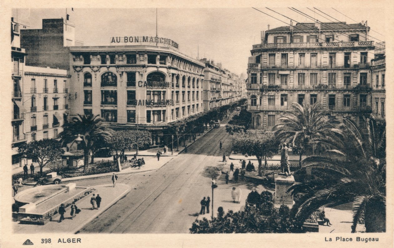 अल्जीयर्स - ला प्लेस बुगाऊ, c1930 द्वारा अज्ञात