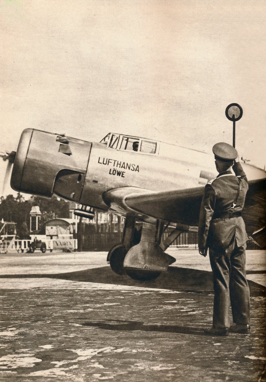 Tempelhof Airport, बर्लिन में शुरू होने के लिए सभी स्पष्ट, c1936 c1937 द्वारा अज्ञात