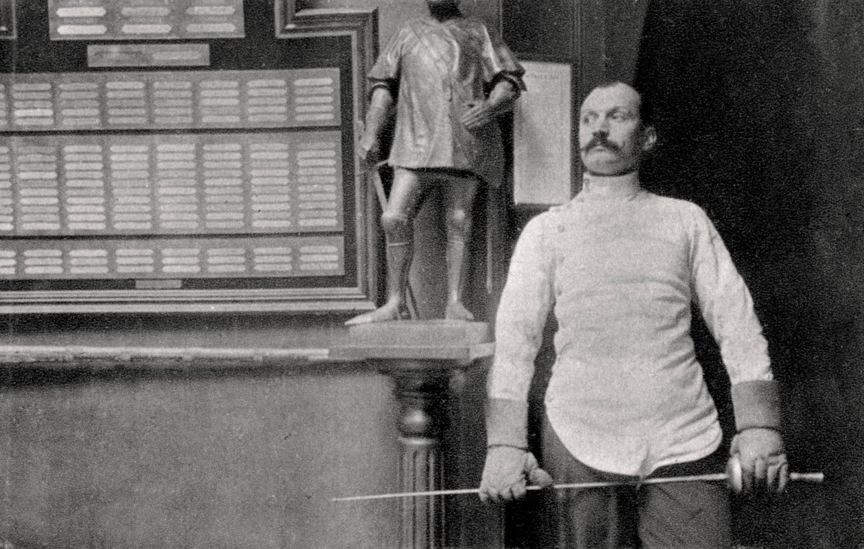 अल्फोंस किर्चोफ़र, फ्रांसीसी फ़ेंसर, 1904 द्वारा अज्ञात