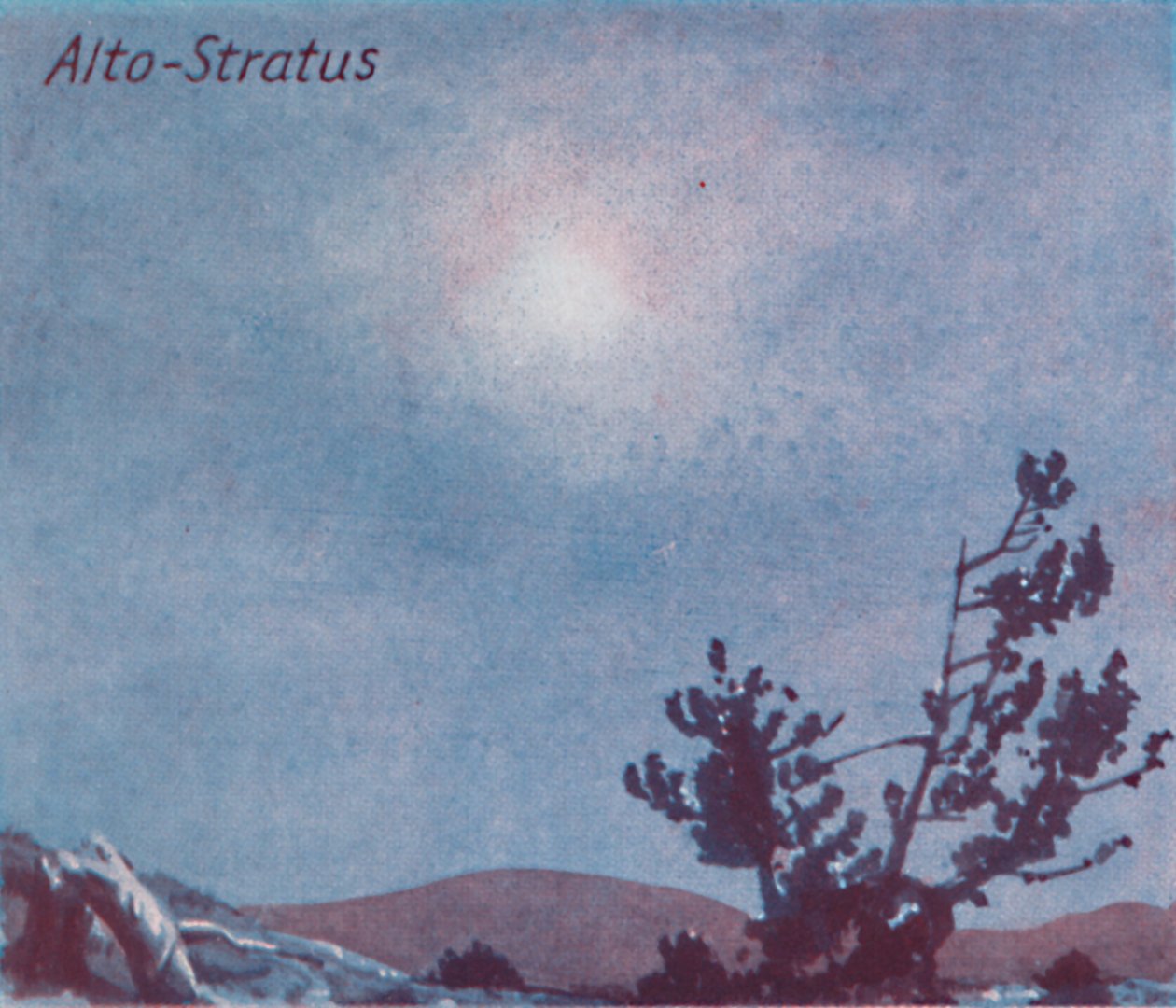 ऑल्टो-स्ट्रैटस - प्रिंसिपल क्लाउड फॉर्म्स इन द स्काई, 1935 द्वारा अज्ञात