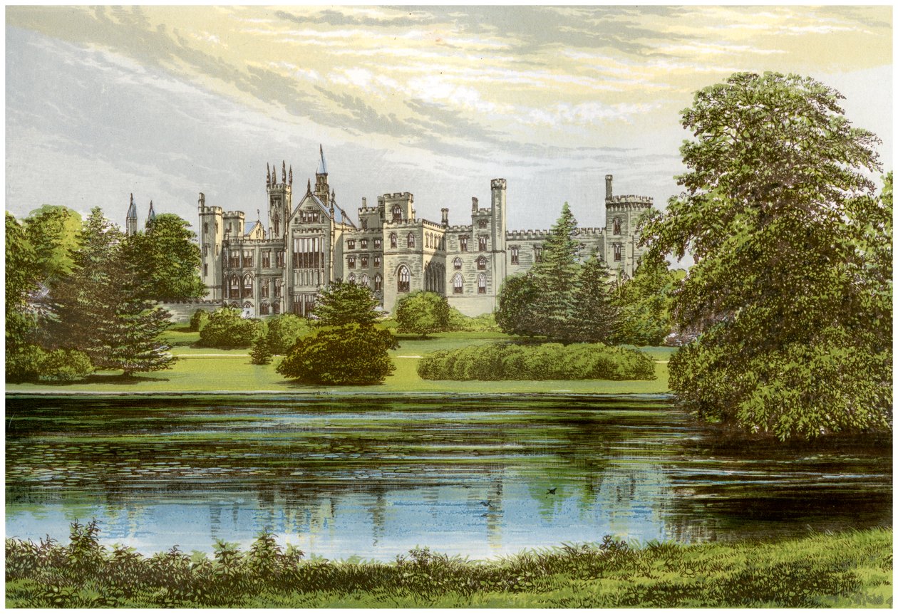 Alton Towers, Staffordshire, Shrewsbury के घर, c1880 द्वारा अज्ञात