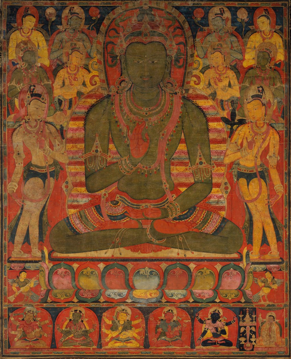 अमोघसिद्धि, उत्तरी शुद्ध भूमि के बुद्ध, ca. 1200-1250। द्वारा अज्ञात