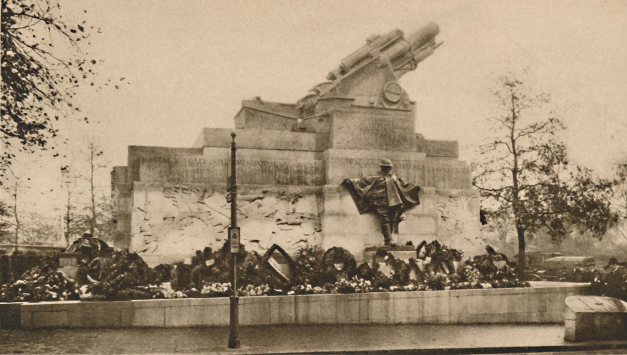 लंदन के स्मारक के लिए एक अतिरिक्त: आर्टिलरी मेमोरियल की शाही रेजिमेंट, c1935। द्वारा अज्ञात