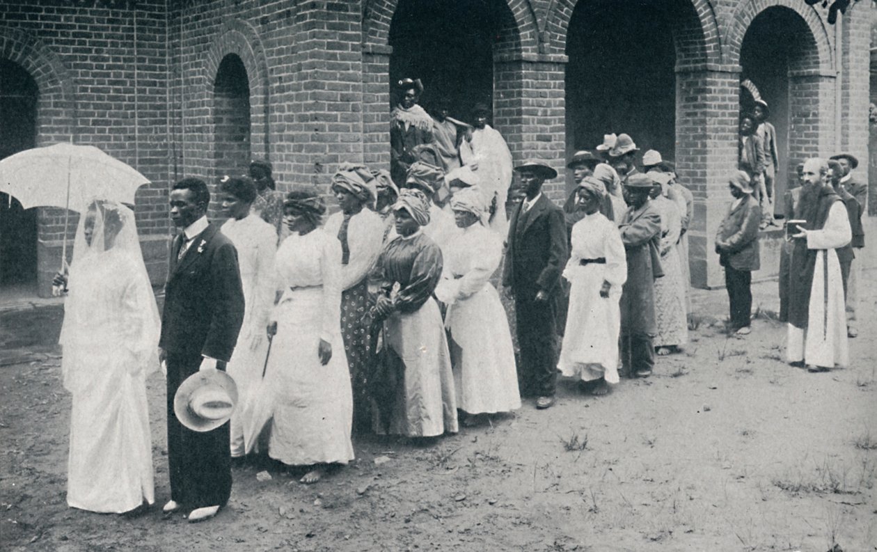 एक अफ्रीकी ईसाई शादी का जुलूस, 1912 द्वारा अज्ञात