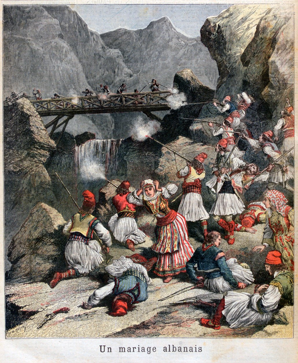 एक अल्बानियाई शादी, 1892 द्वारा अज्ञात