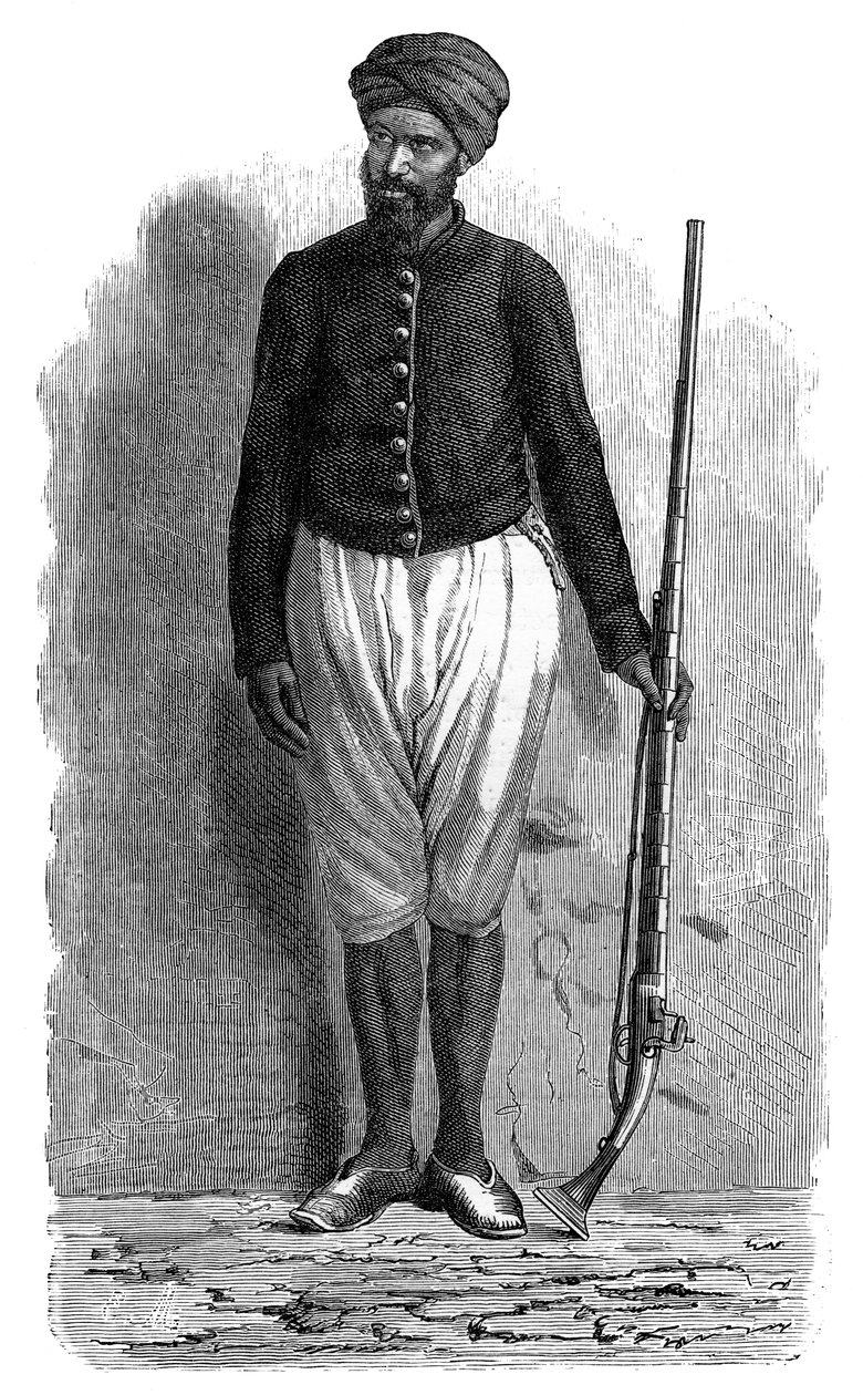 ट्यूनिस का एक अरब सैनिक, c1890 द्वारा अज्ञात