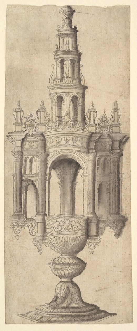 एक वास्तुशिल्प मठ, ca. 1530-1540। द्वारा अज्ञात