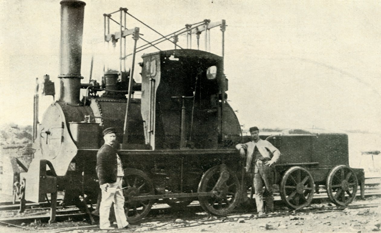 एक प्रारंभिक कोलियरी लोकोमोटिव, c1930। द्वारा अज्ञात