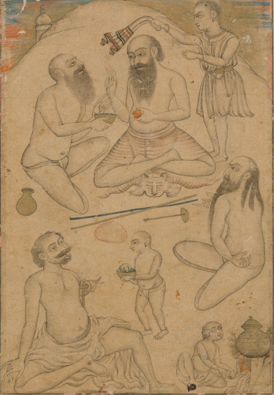 योगियों का एक समूह, ca. 1660। द्वारा अज्ञात