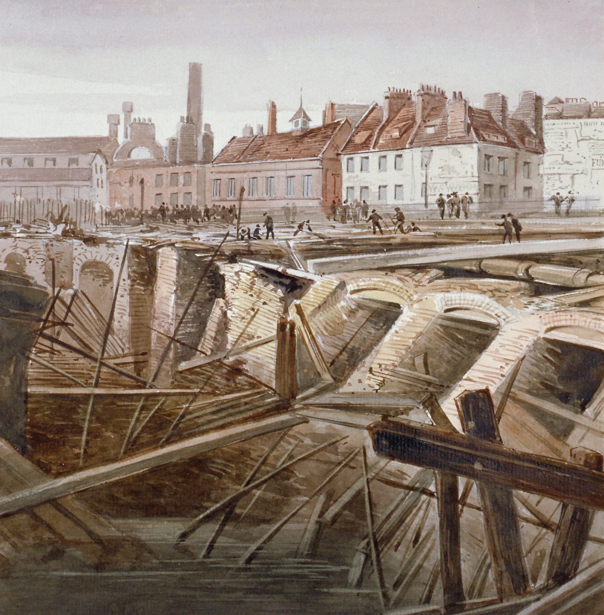 Coppice Row, Farringdon Street, City of London, 1862 के पास एक दुर्घटना द्वारा अज्ञात