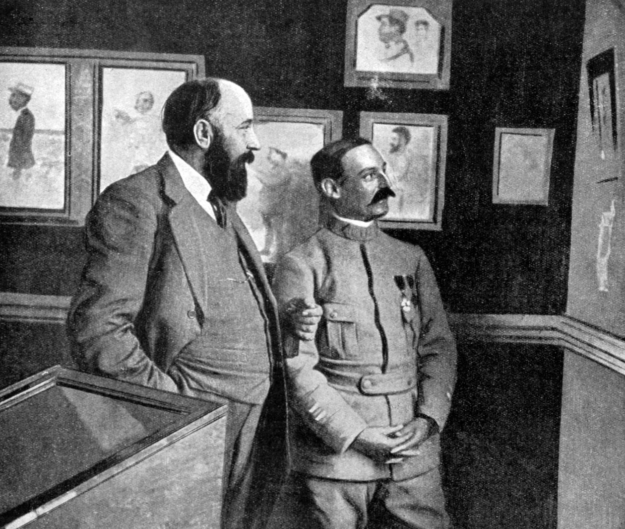 1915 के शैंपेन, फ्रांस, विश्व युद्ध में लड़ रहे फ्रांसीसी सैनिकों द्वारा कला की एक प्रदर्शनी द्वारा अज्ञात