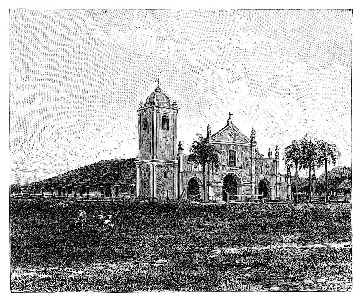 एक पुराना जेसुइट चर्च, पिरयु, पैराग्वे, 1895 द्वारा अज्ञात