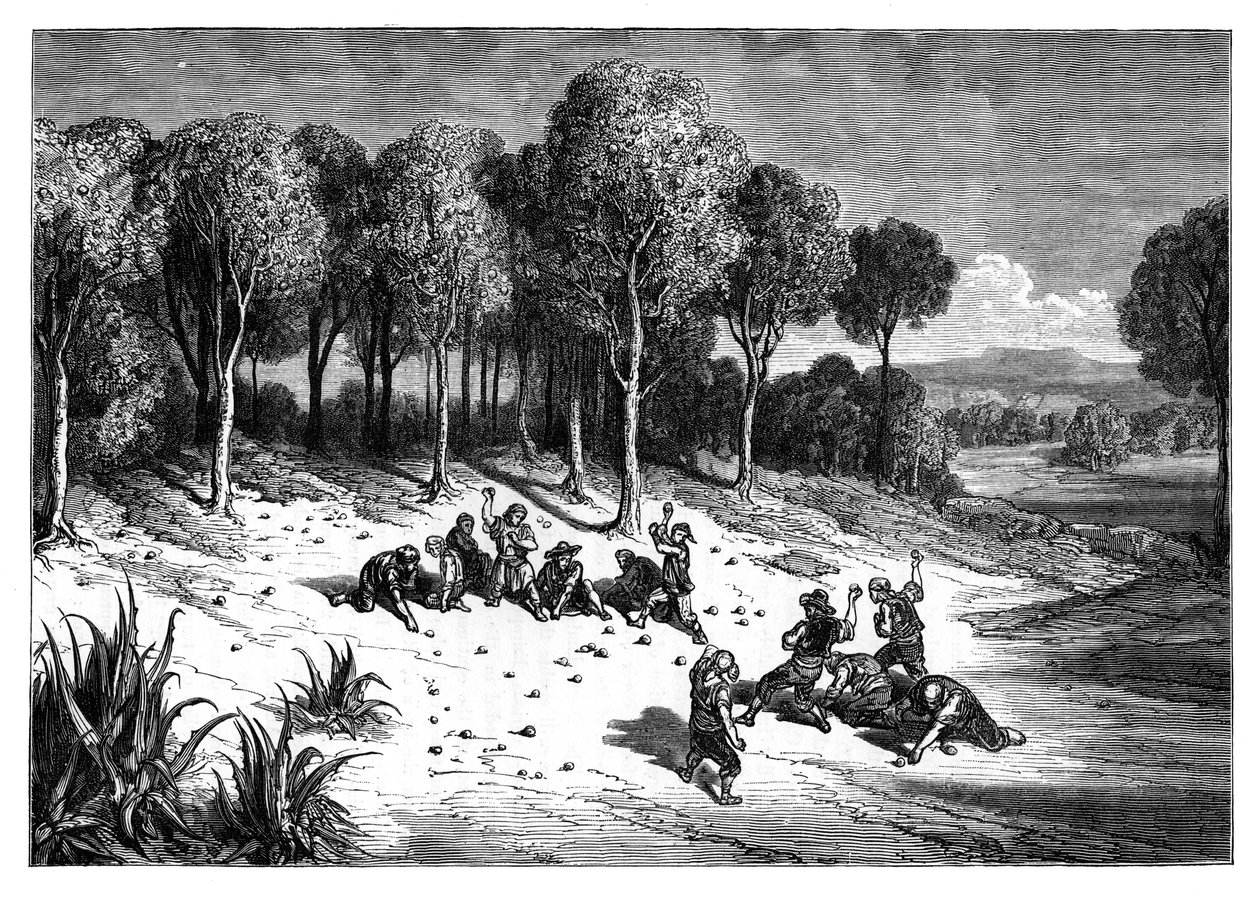 स्पेन के दक्षिण में एक नारंगी ग्रोव, c1890 द्वारा अज्ञात