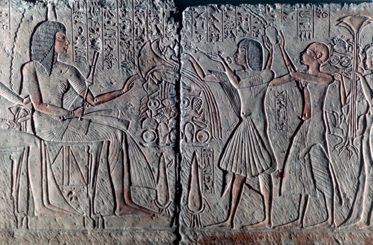 प्राचीन मिस्र की राहत, c1300 ई.पू. द्वारा अज्ञात