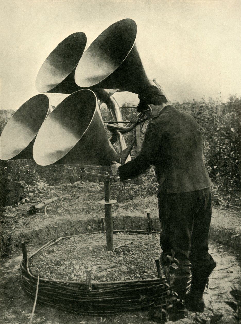 एंटी-एयरक्राफ्ट डिवाइस, प्रथम विश्व युद्ध, 1914-1918, c1920। द्वारा अज्ञात