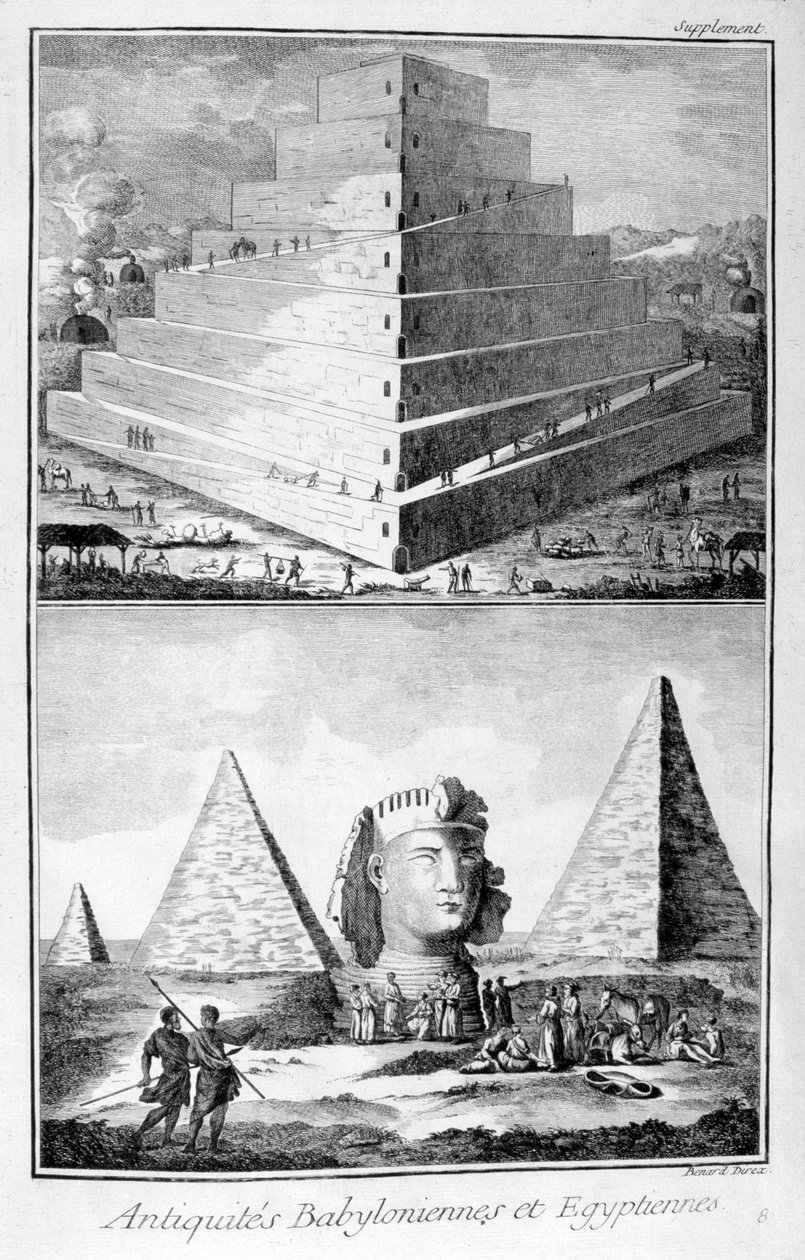 बेबीलोनिया और मिस्र की प्राचीन वस्तुएँ, 1751-1777 द्वारा अज्ञात