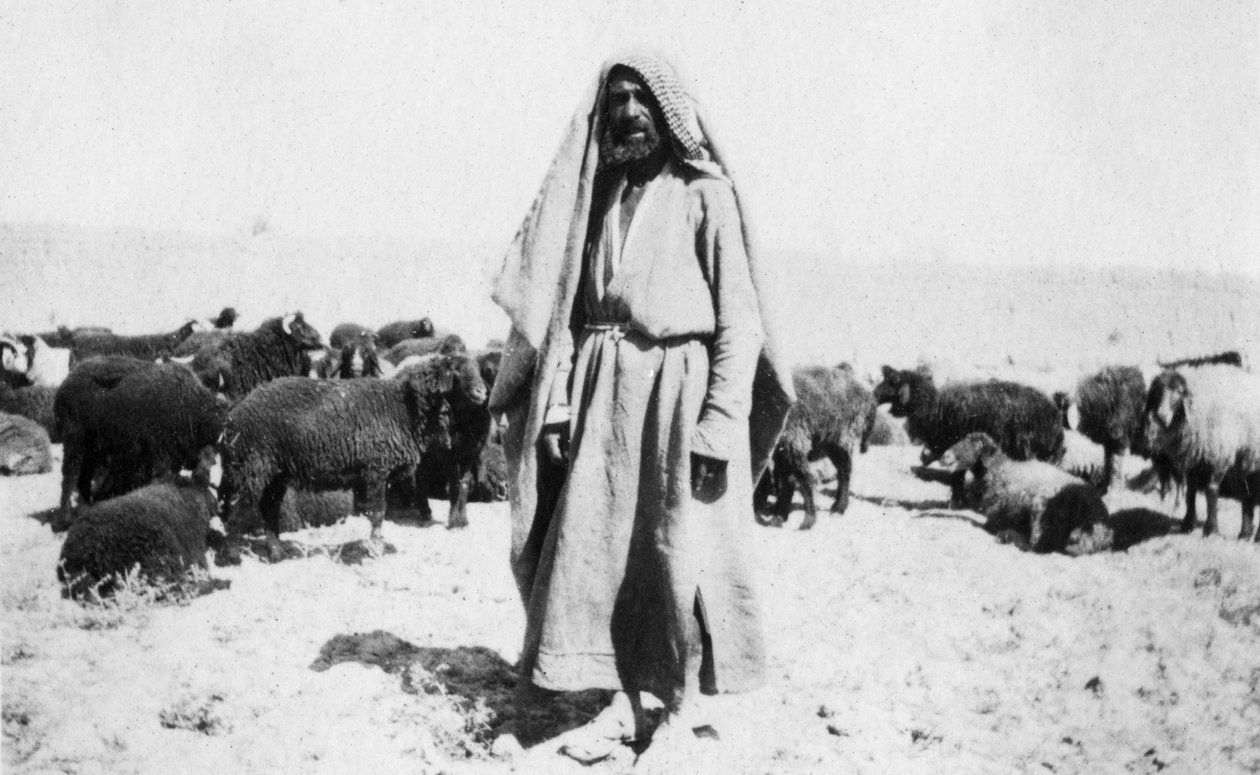 अरब चरवाहा, काज़िमैन क्षेत्र, इराक, 1917-1919 द्वारा अज्ञात