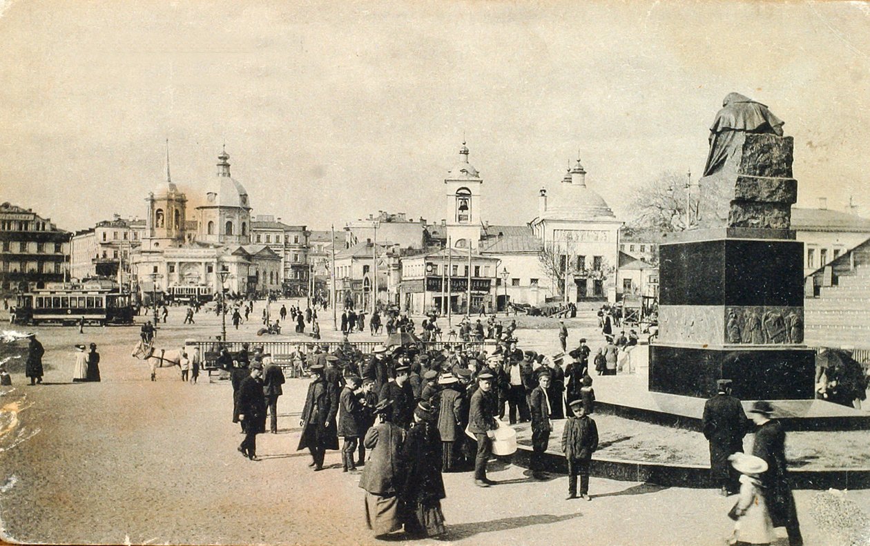 आर्बट स्क्वायर, मॉस्को, रूस, 1913 द्वारा अज्ञात
