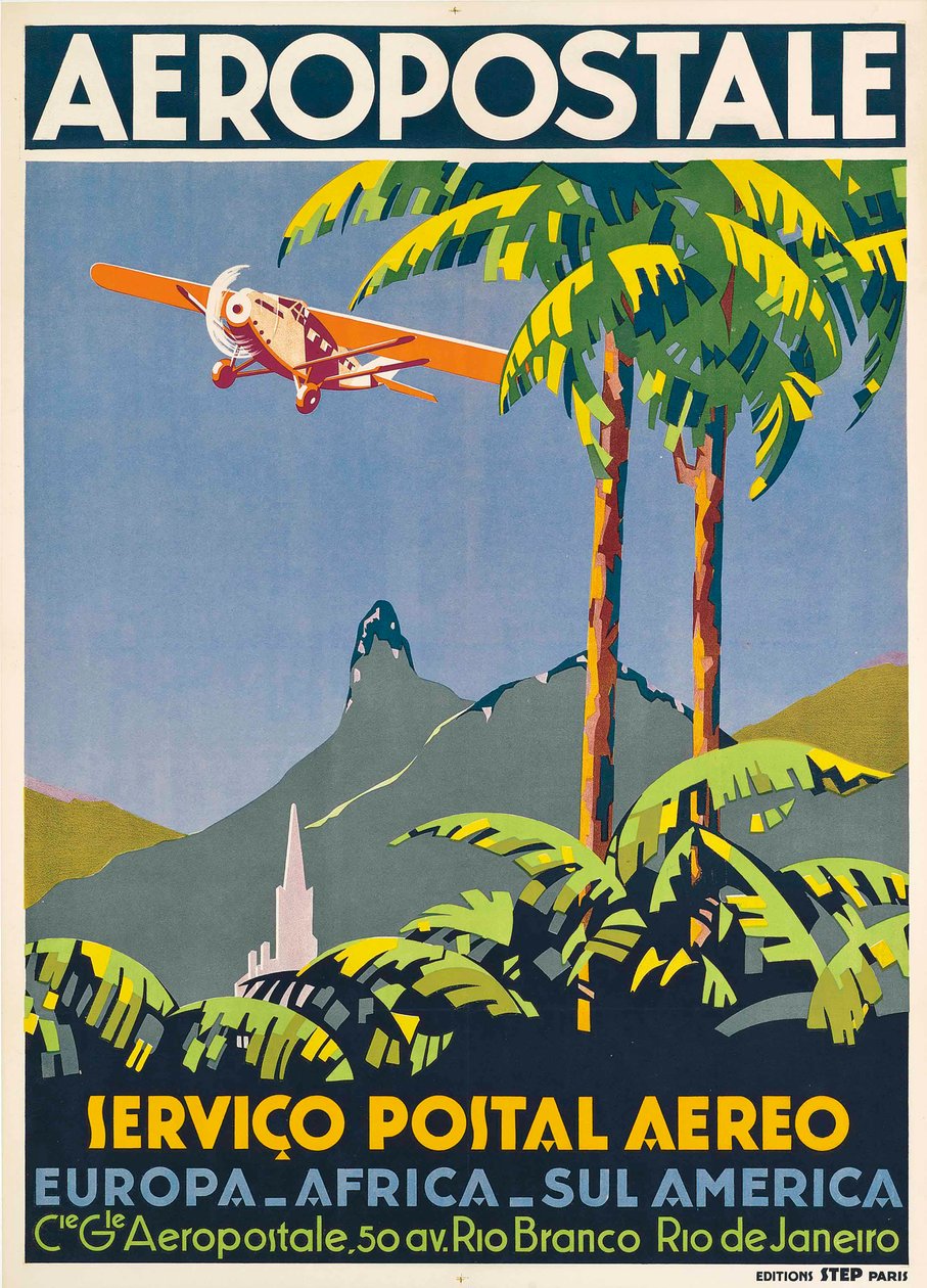 एरोपोस्टेल। रियो डी जनेरियो, सीए 1928-1930। द्वारा अज्ञात