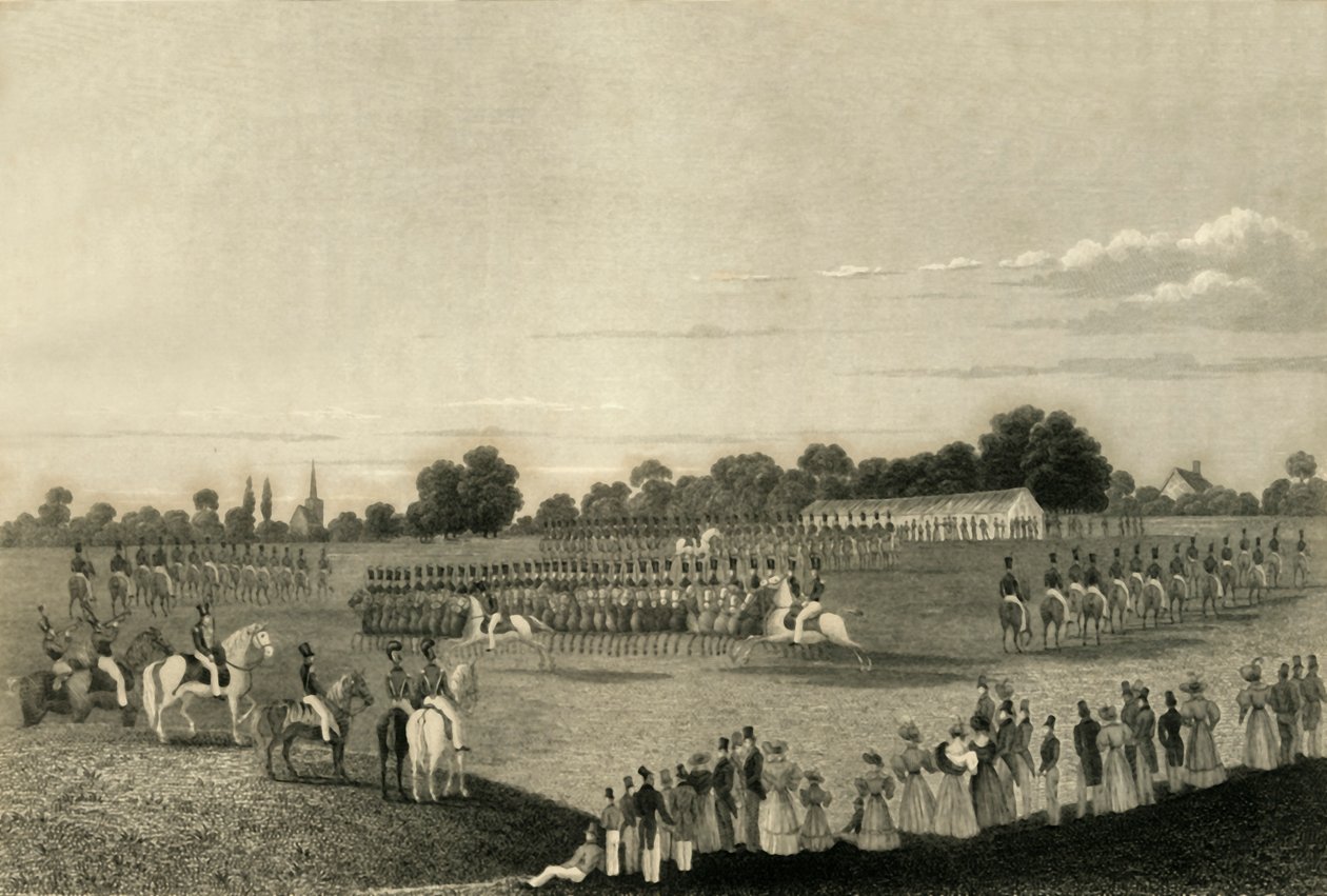 योमोनरी कैवलरी के अरुंडेल और ब्रम्बर ट्रूप, 1835। द्वारा अज्ञात