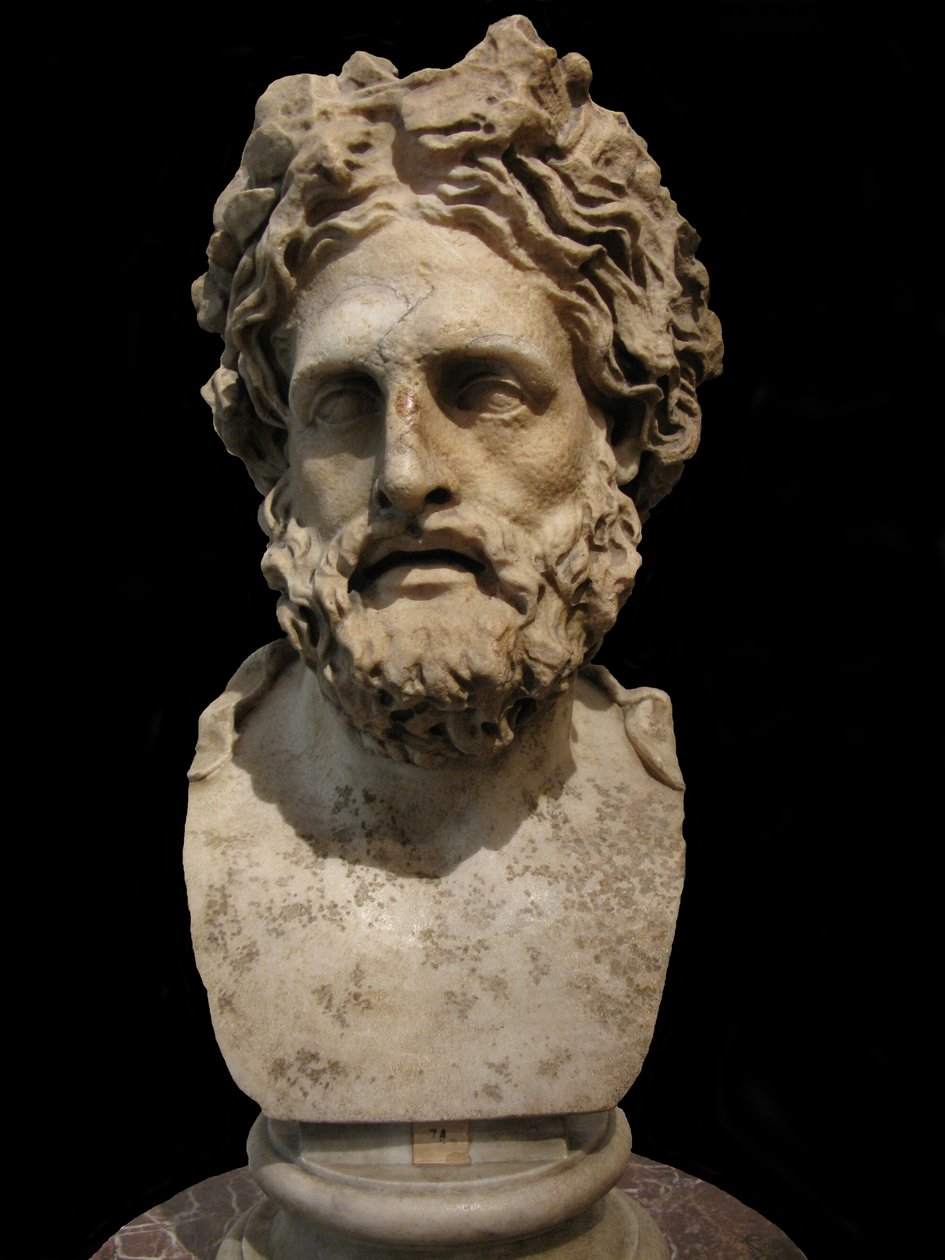 Asclepius, चिकित्सा और उपचार के देवता। Phyromachos द्वारा ग्रीक प्रतिमा की रोमन प्रति, 2 वीं शताब्दी ई.पू. द्वारा अज्ञात