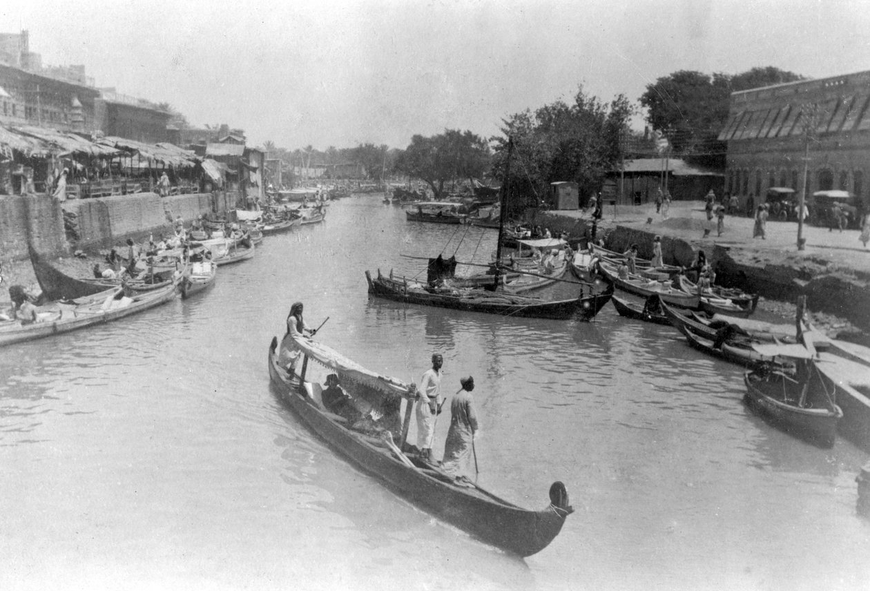 अशर क्रीक, बसरा, इराक, 1917 द्वारा अज्ञात