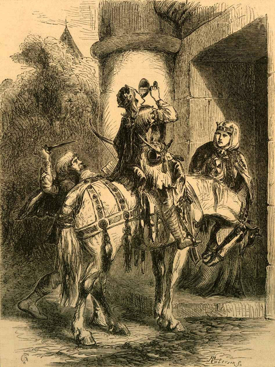 एडवर्ड द शहीद की हत्या, c1890। द्वारा अज्ञात