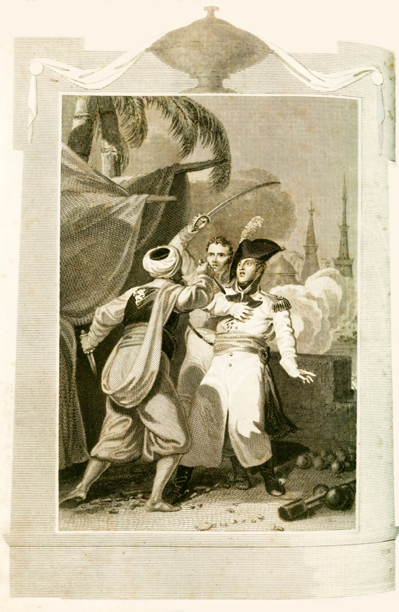 मिस्र में जनरल क्लेबर की हत्या, 1800, 1816। द्वारा अज्ञात