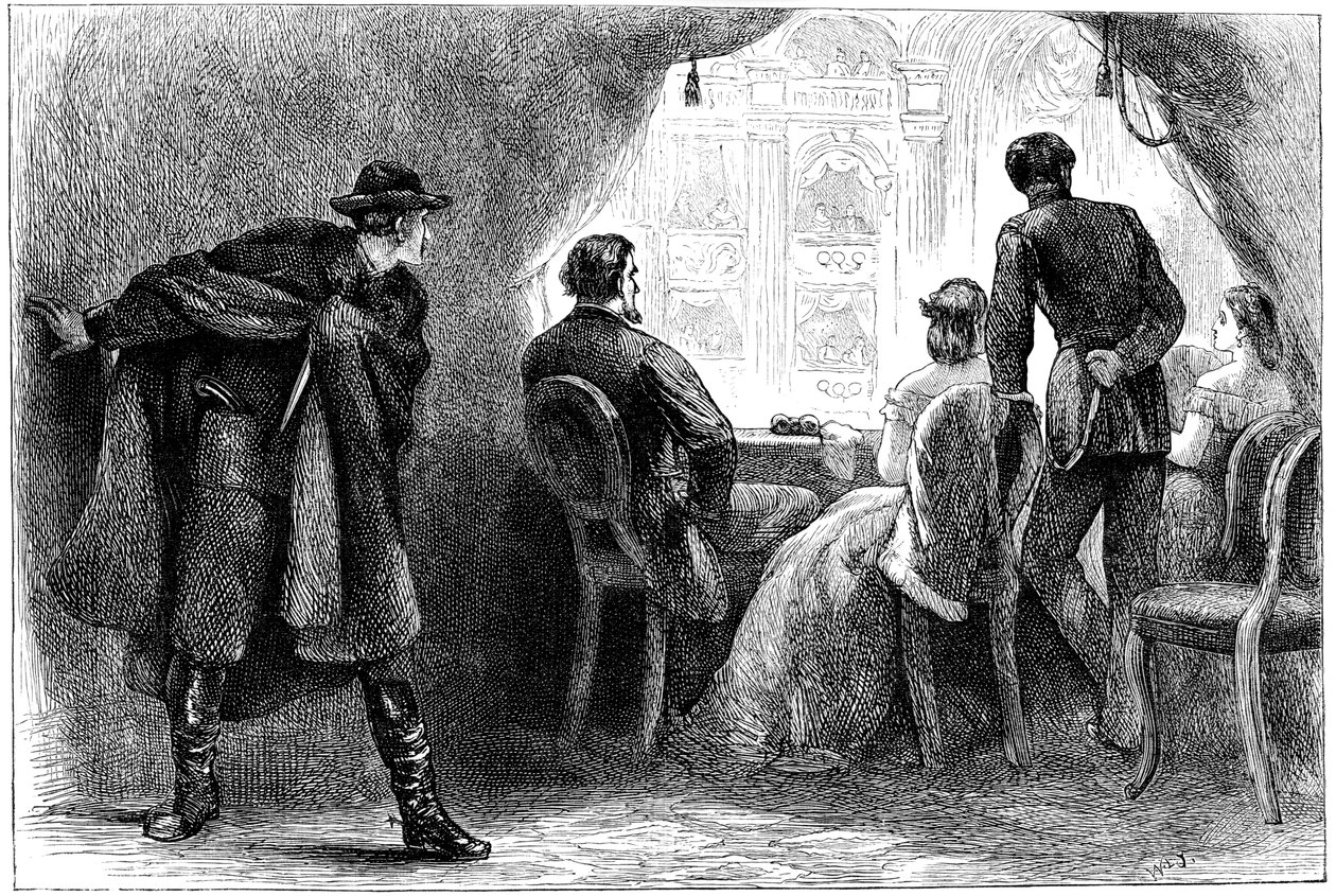 राष्ट्रपति लिंकन की हत्या, वाशिंगटन डीसी, 1865 c1880 द्वारा अज्ञात